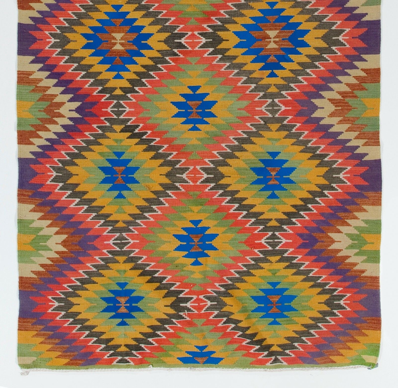 5.2x10.4 Ft Dazzling Handmade Kilim. One Of A Kind Flatweave Rug. Floor Covering photo for sale