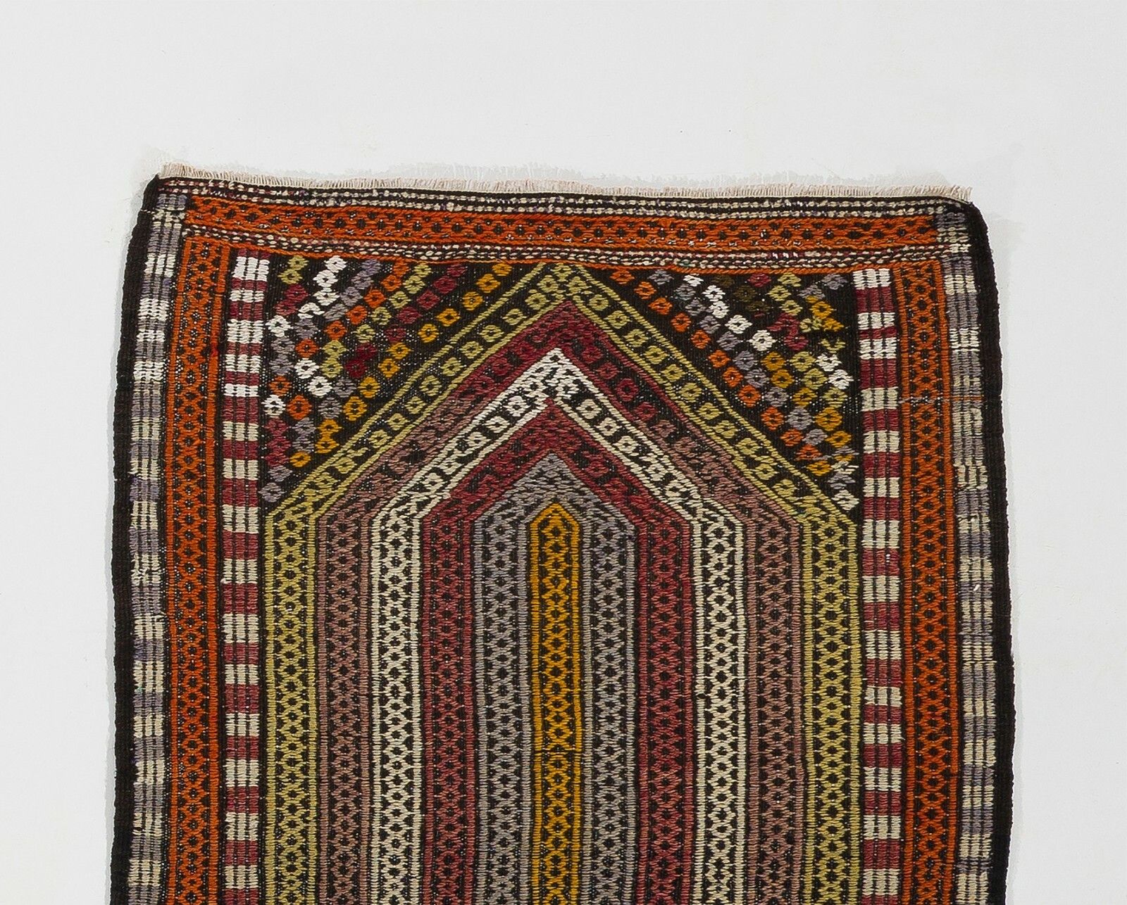 2.3x3.7 Ft Vintage Anatolian Jajim Kilim Rug. One Of A Kind Hand Woven Carpet photo furniture