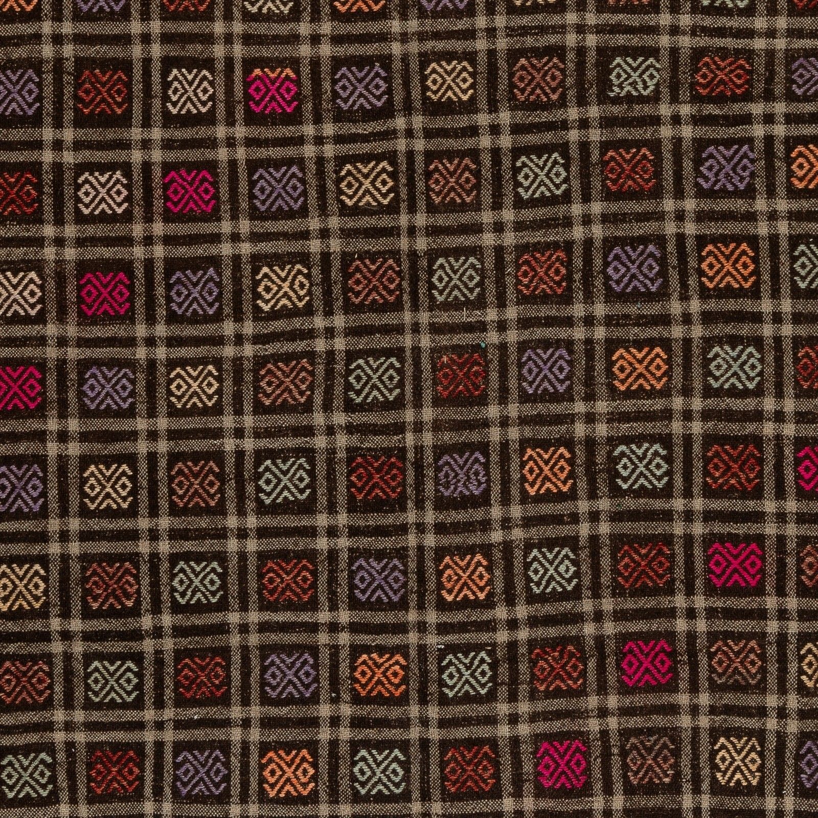 6.4x9.4 Ft Vintage Turkish Jijim Kilim, Unique Rug, Hand Woven Carpet, 100% Wool photo for sale