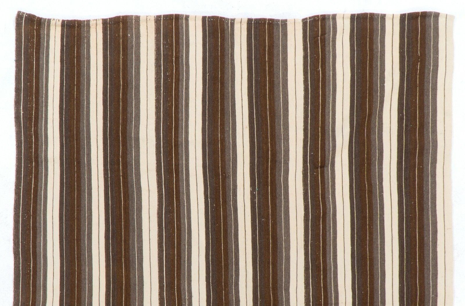 6.3x8 Ft Hand Woven Vintage Anatolian Kilim (Flat Weave) With Vertical Bands photo furniture