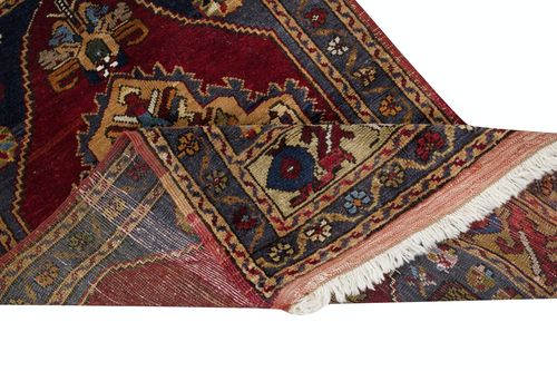 23x40 In Traditional Vintage Handmade Turkish Accent Rug Made Of Wool photo for sale