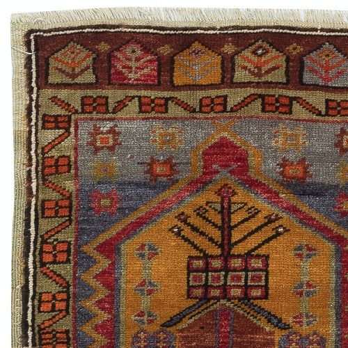 21x38 In Traditional Vintage Handmade Turkish Accent Rug, Decorative Door Mat photo Textiles