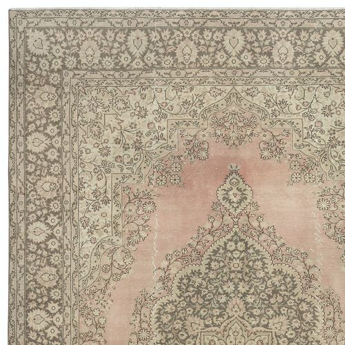 6.8x10.3 Ft One Of A Kind Handmade Turkish Area Rug, Traditional Vintage Carpet photo Textiles