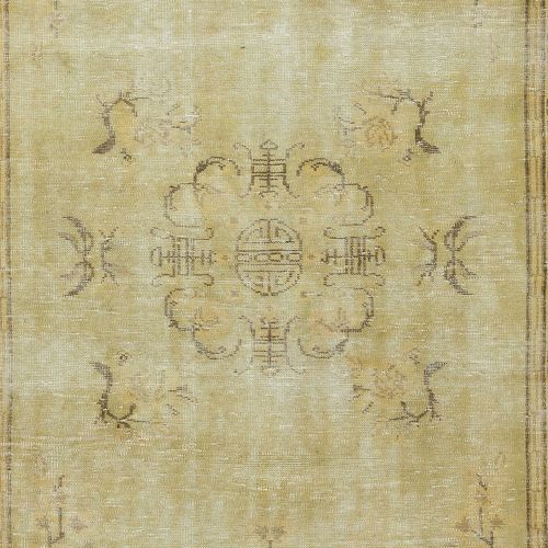 5.5x9 Ft Vintage Art Deco Design Handmade Rug For Living Room And Dining Room photo 413.0