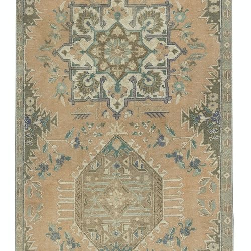 2.6x13.4 Ft Old Kitchen Runner Rug. Hallway Rug. Narrow Stair Rug. Corridor Rug photo 805.0