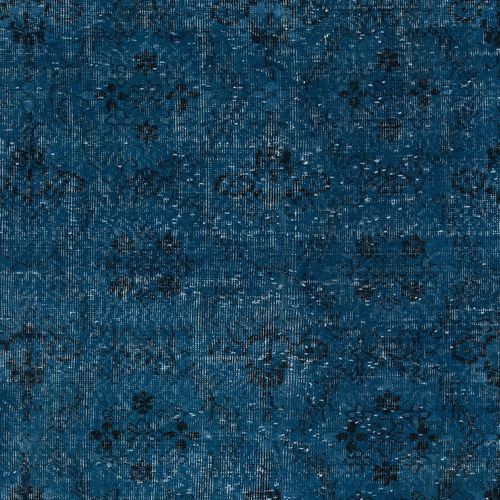 5.7x9.7 Ft Handmade Turkish Wool Area Rug In Blue. Modern Floor Covering photo 468.0
