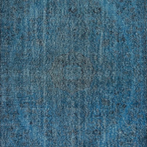6x10 Ft Decorative Handmade Turkish Wool Area Rug In Blue. Modern Floor Covering photo 509.0