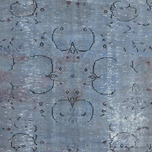 5.8x9.4 Ft Modern Handmade Turkish Area Rug In Light Blue Color. Floor Covering photo 464.0