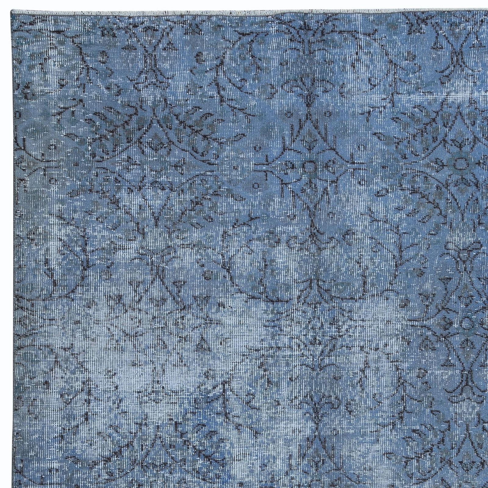 5.4x9 Ft Sky Blue Modern Area Rug, Handwoven And Handknotted In Isparta, Turkey. photo Textiles