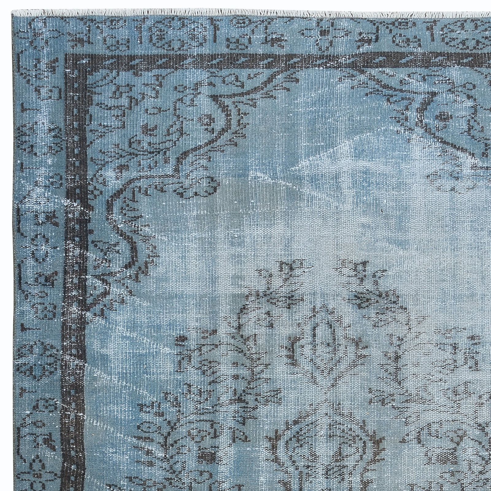 5x8.6 Ft Light Blue Modern Office Rug, Home Decor Handmade Turkish Carpet photo Textiles
