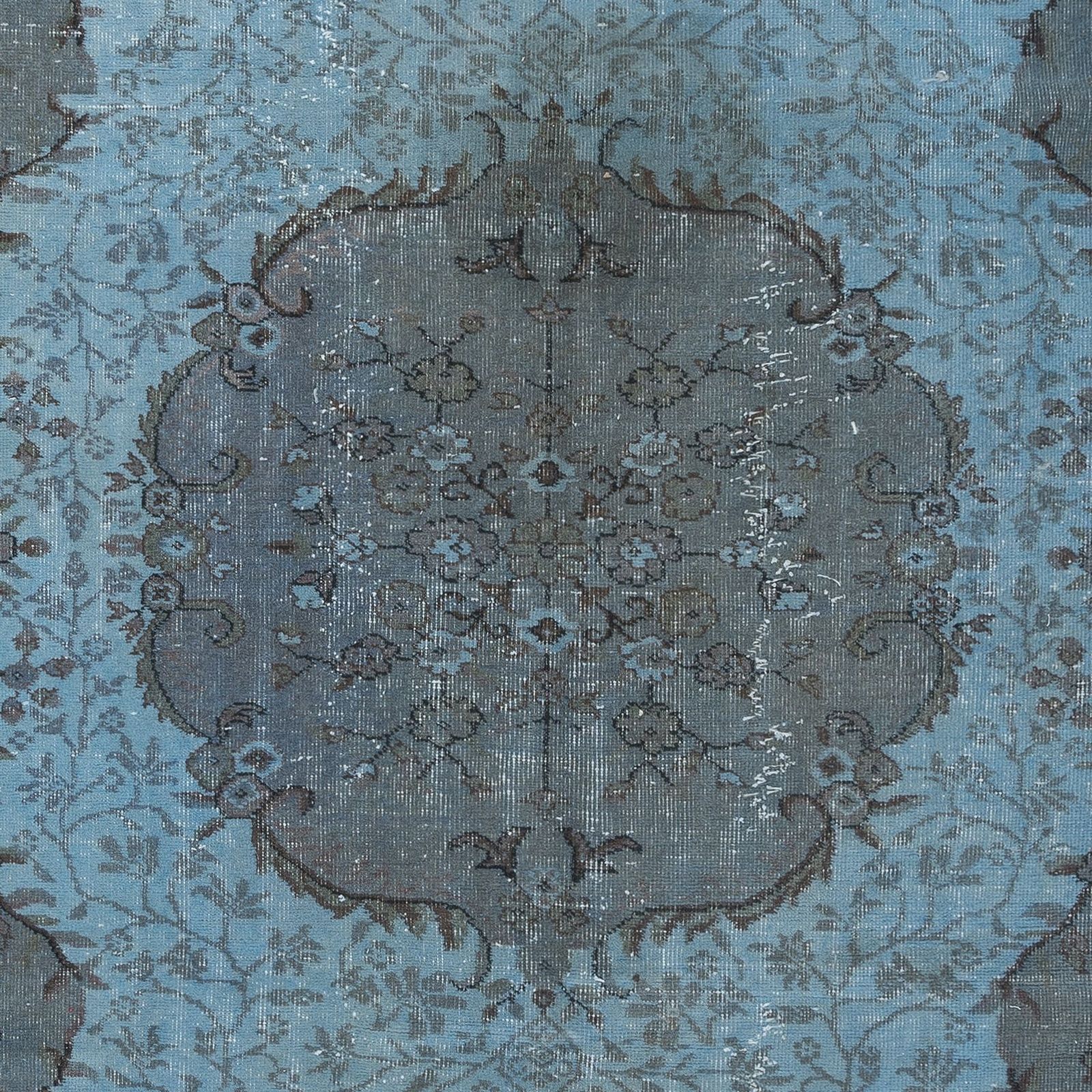5.5x8.5 Ft Sky Blue Modern Area Rug, Handwoven & Handknotted In Isparta, Turkey photo 476.0