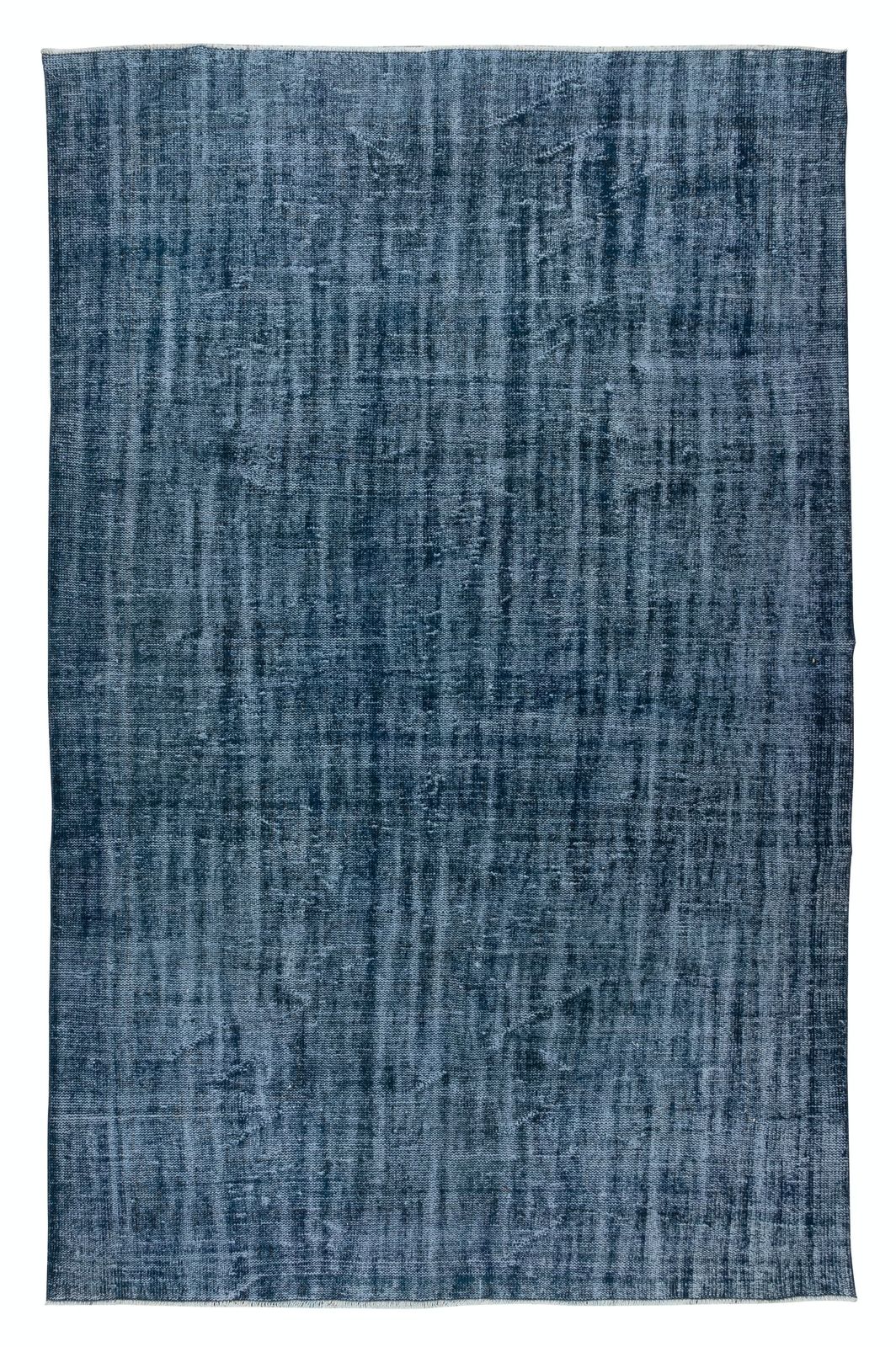 6.5x10 Ft Blue Handmade Turkish Area Rug For Living Room, Bedroom & Dining Room