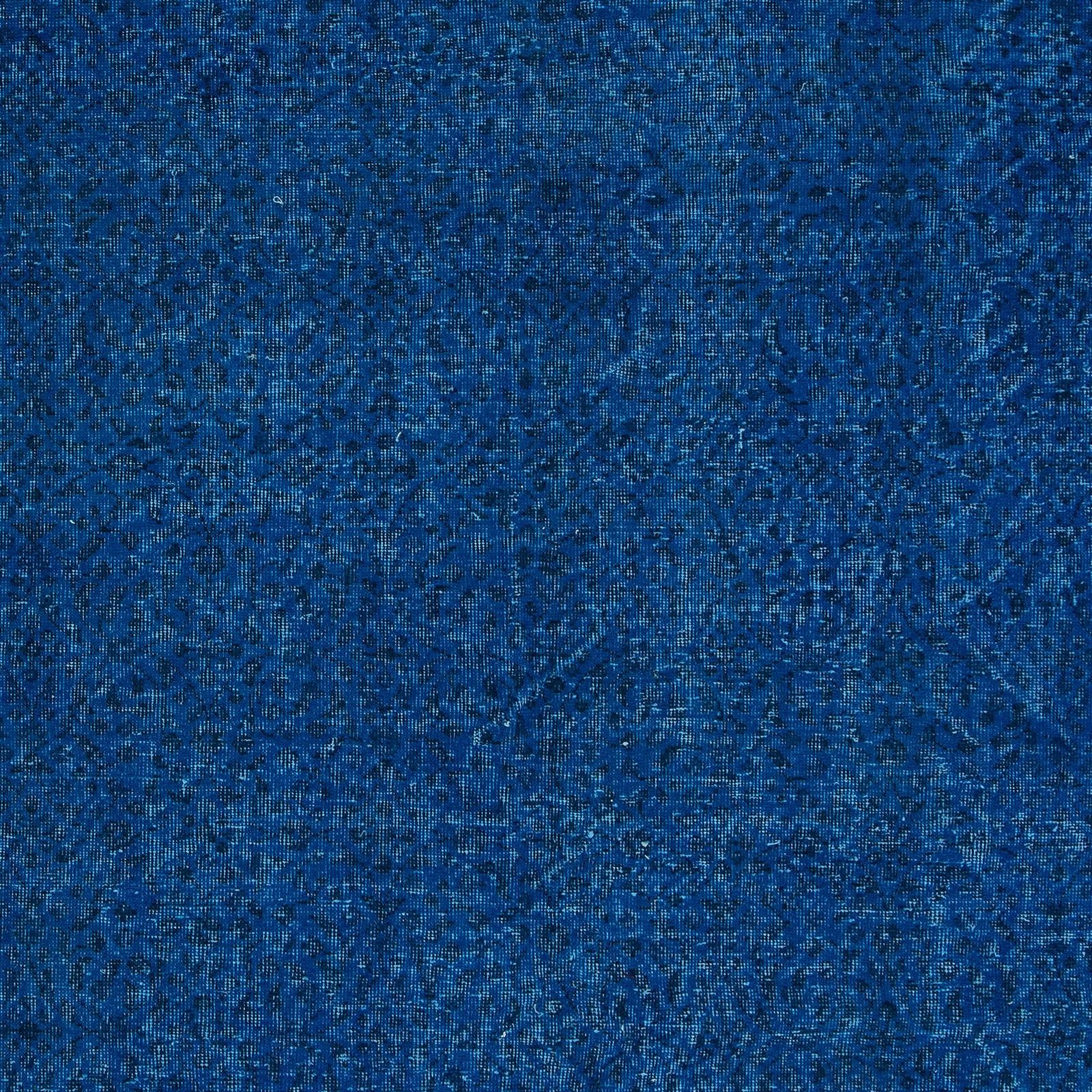 7x10 Ft Modern Blue Area Rug Made Of Wool And Cotton, Hand Knotted In Turkey photo 593.0
