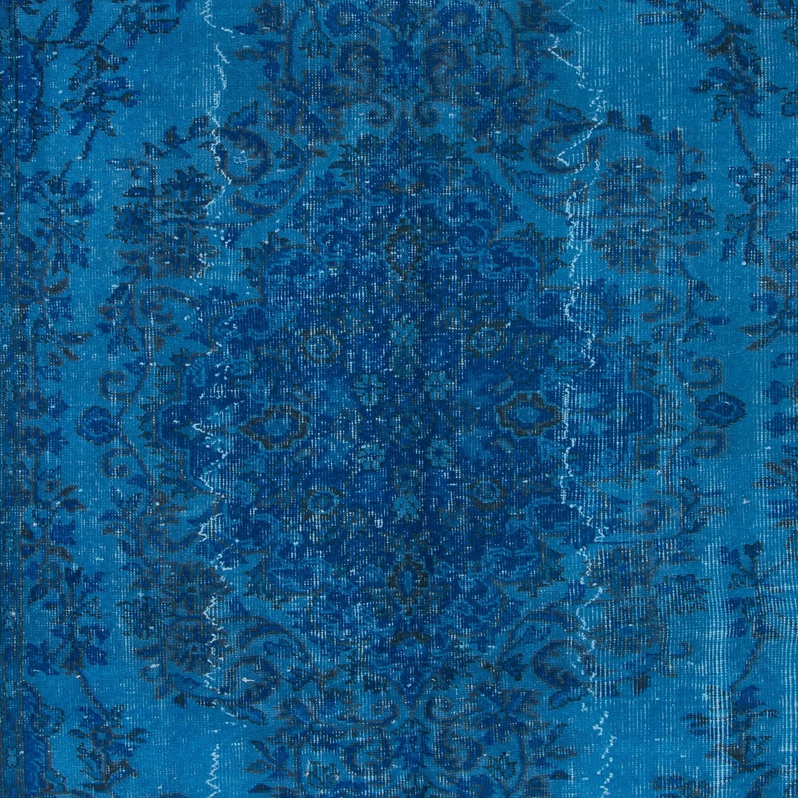 5.5x9.4 Ft Blue Home Decor Carpet, Contemporary Handmade Turkish Sparta Rug photo 447.0