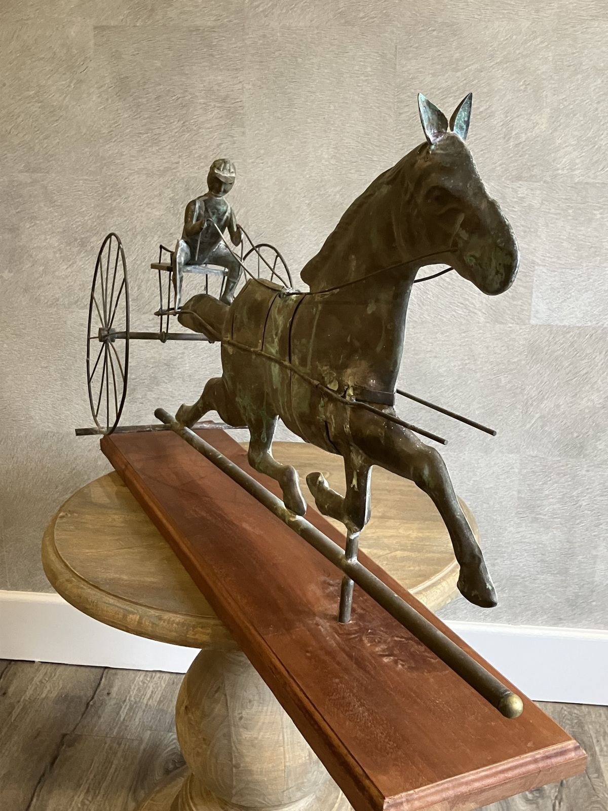 Weathervane American Sulky & Jockey photo Art