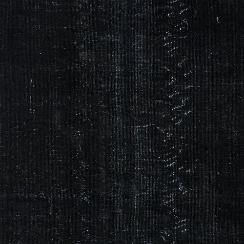 5.3x9 Ft Plain Black Color Over Dyed Area Rug, Handknotted In Turkey photo 406.0