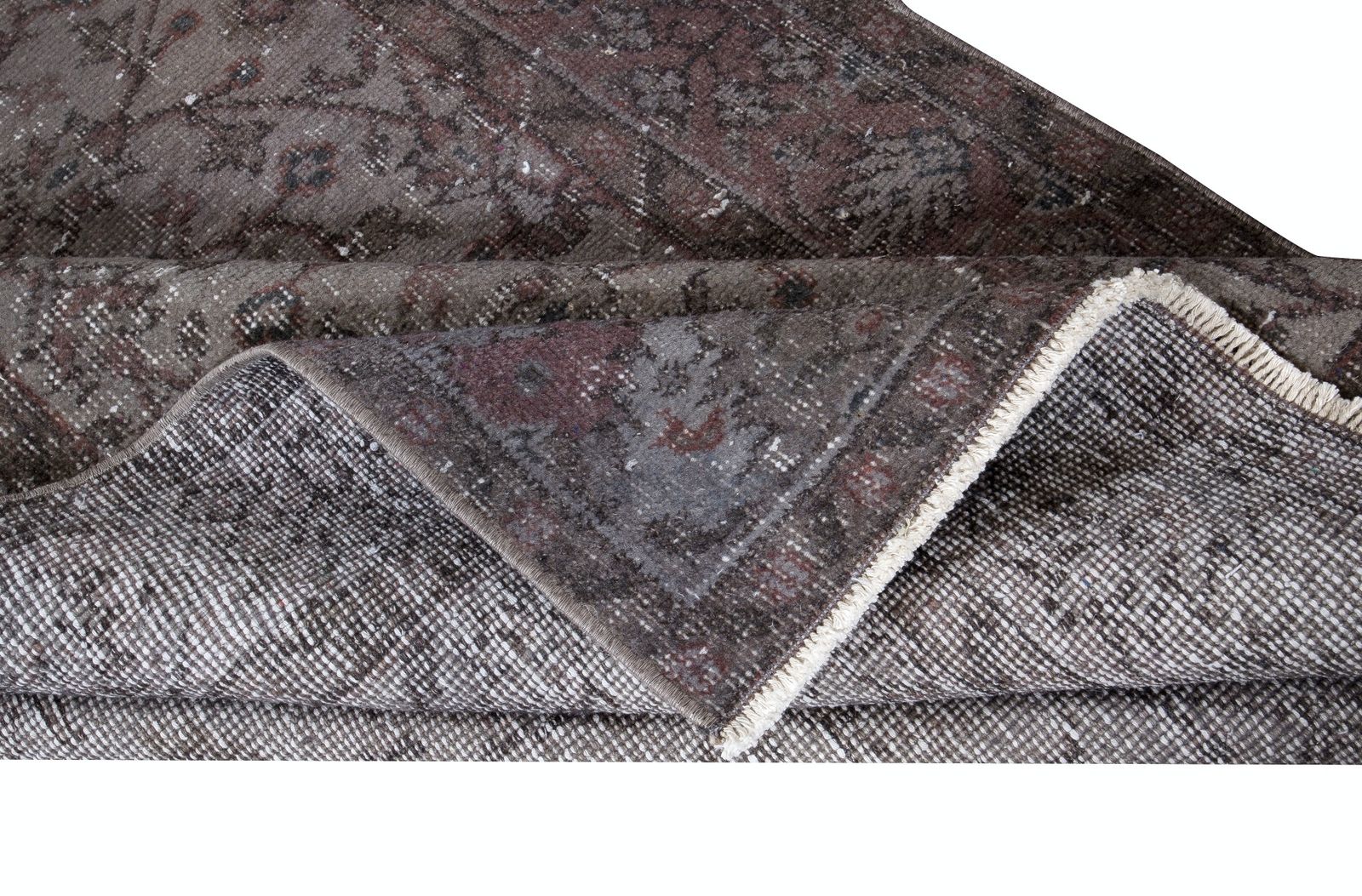 3.7x6.8 Ft Handmade Turkish Rug In Dark Gray, Great 4 Modern Interiors photo for sale