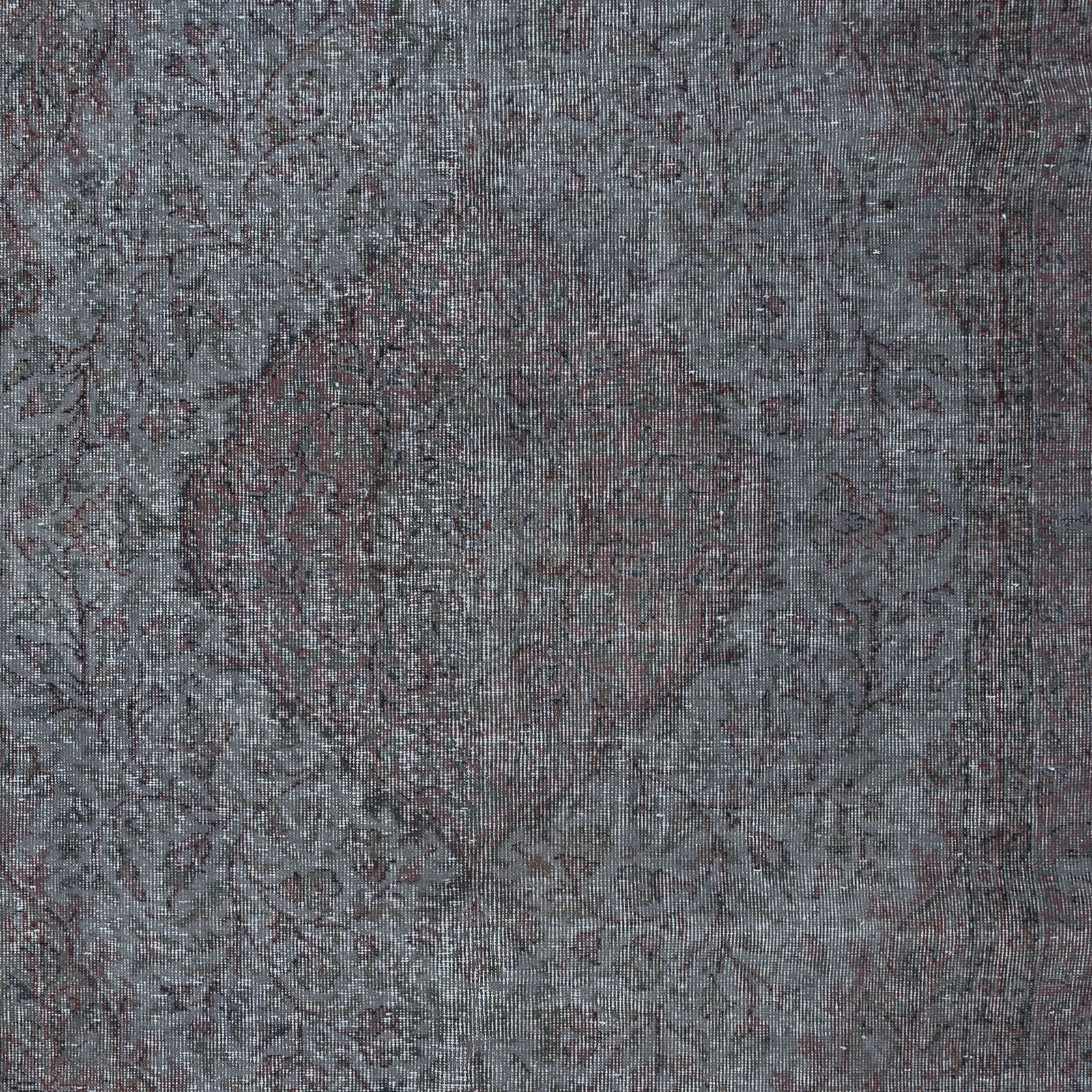6x9.2 Ft Modern Handmade Area Rug In Gray & Soft Red, Turkish Low Pile Carpet photo 485.0