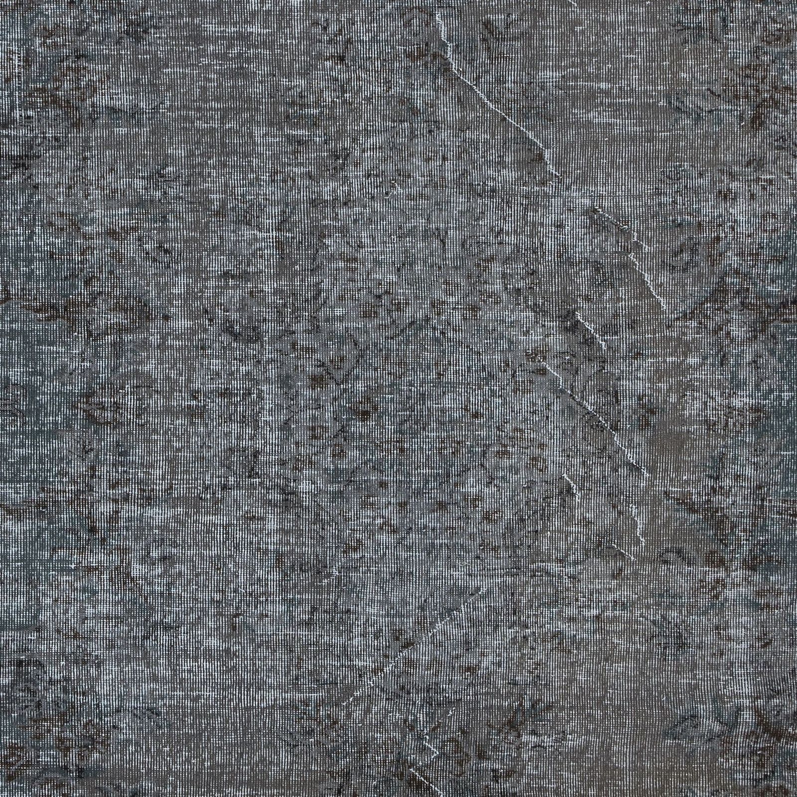 6x9.4 Ft Modern Handmade Turkish Area Rug In Pure Gray, Brown And Bluish Gray photo 387.0