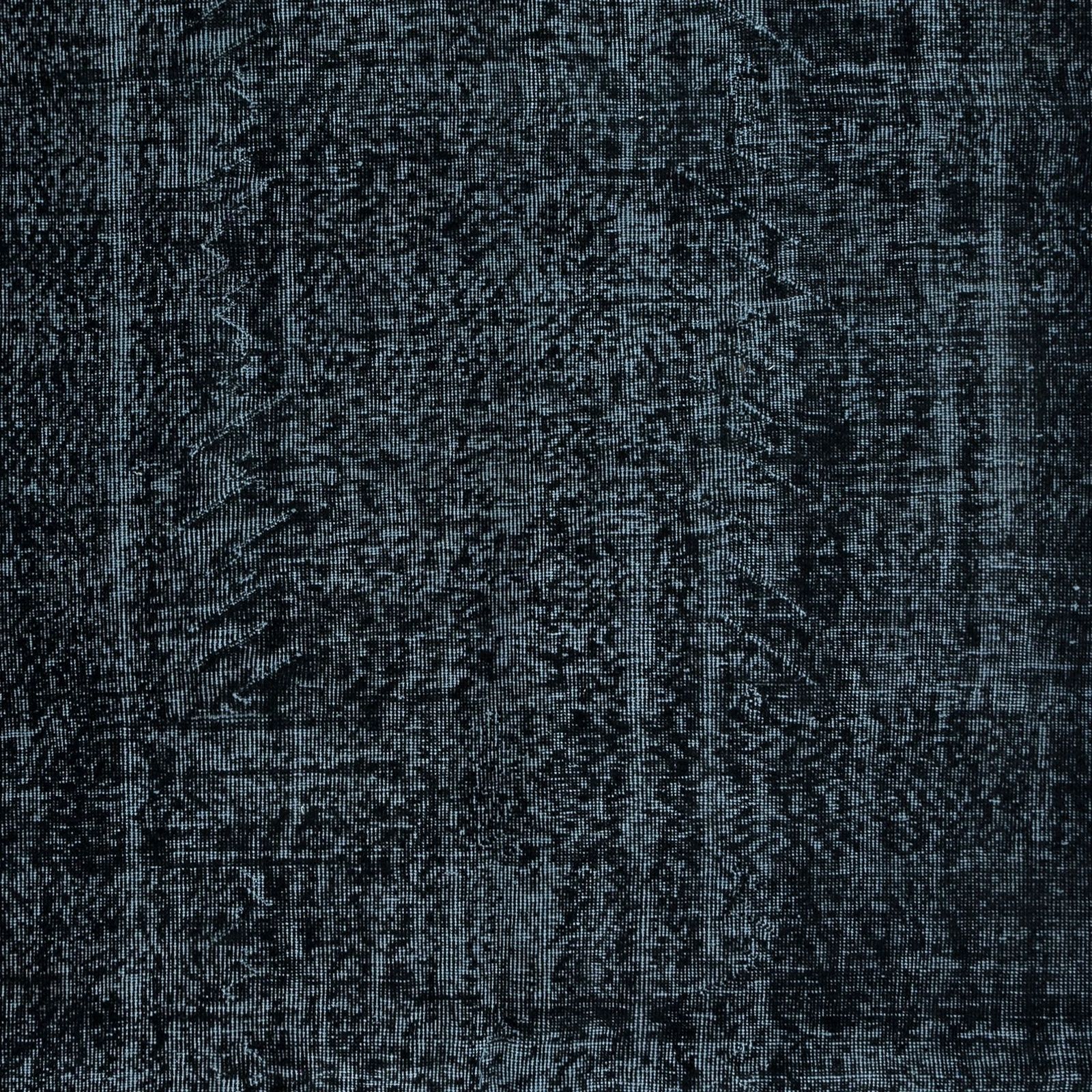 5.3x8.7 Ft Handmade Turkish Modern Wool Area Rug In Black & Bluish Black photo 314.0
