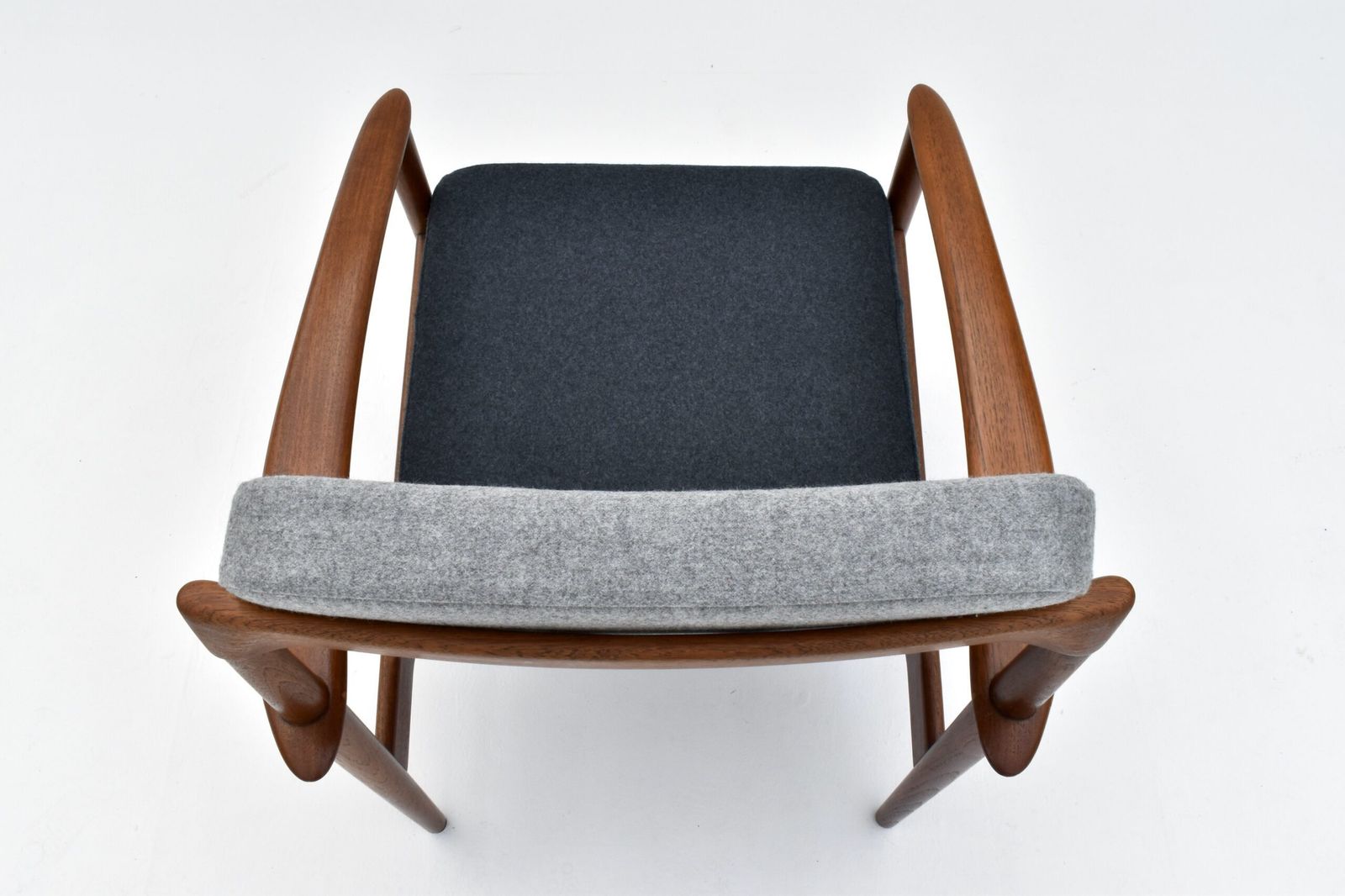 1995.0 Grete Jalk Model Pj56 Teak Lounge Chair For Poul Jeppesen photo