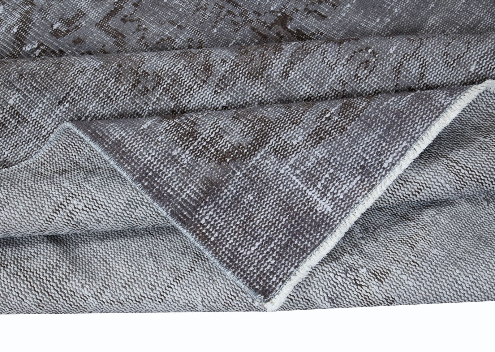 5x8.6 Ft Gray Handmade Area Rug, Decorative Turkish Carpet, Floor Covering photo for sale