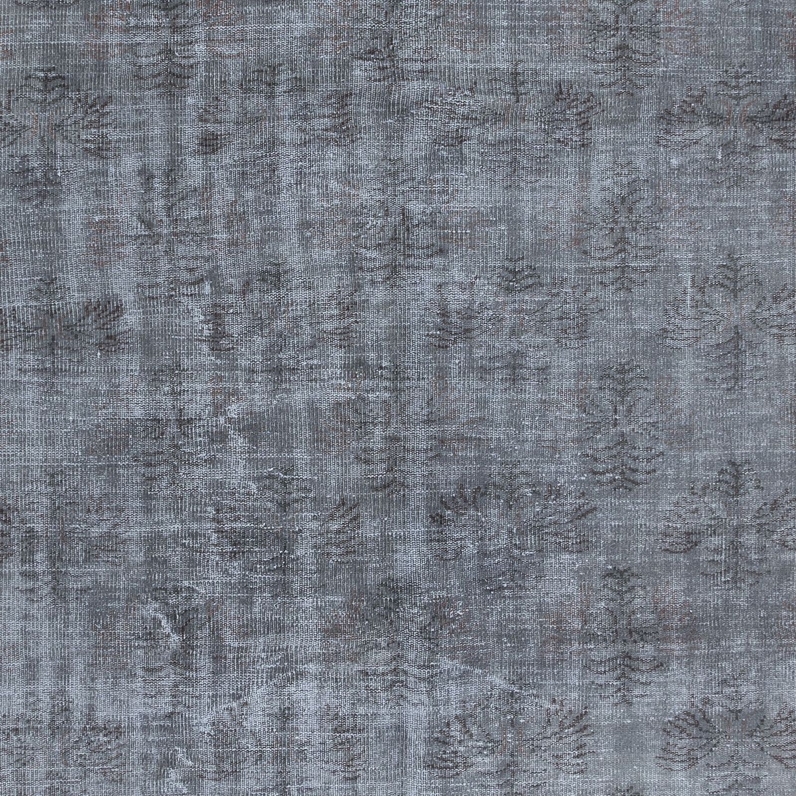 5.6x9 Ft Handmade Gray Rug For Entryway. Modern Turkish Carpet For Living Room photo 377.0