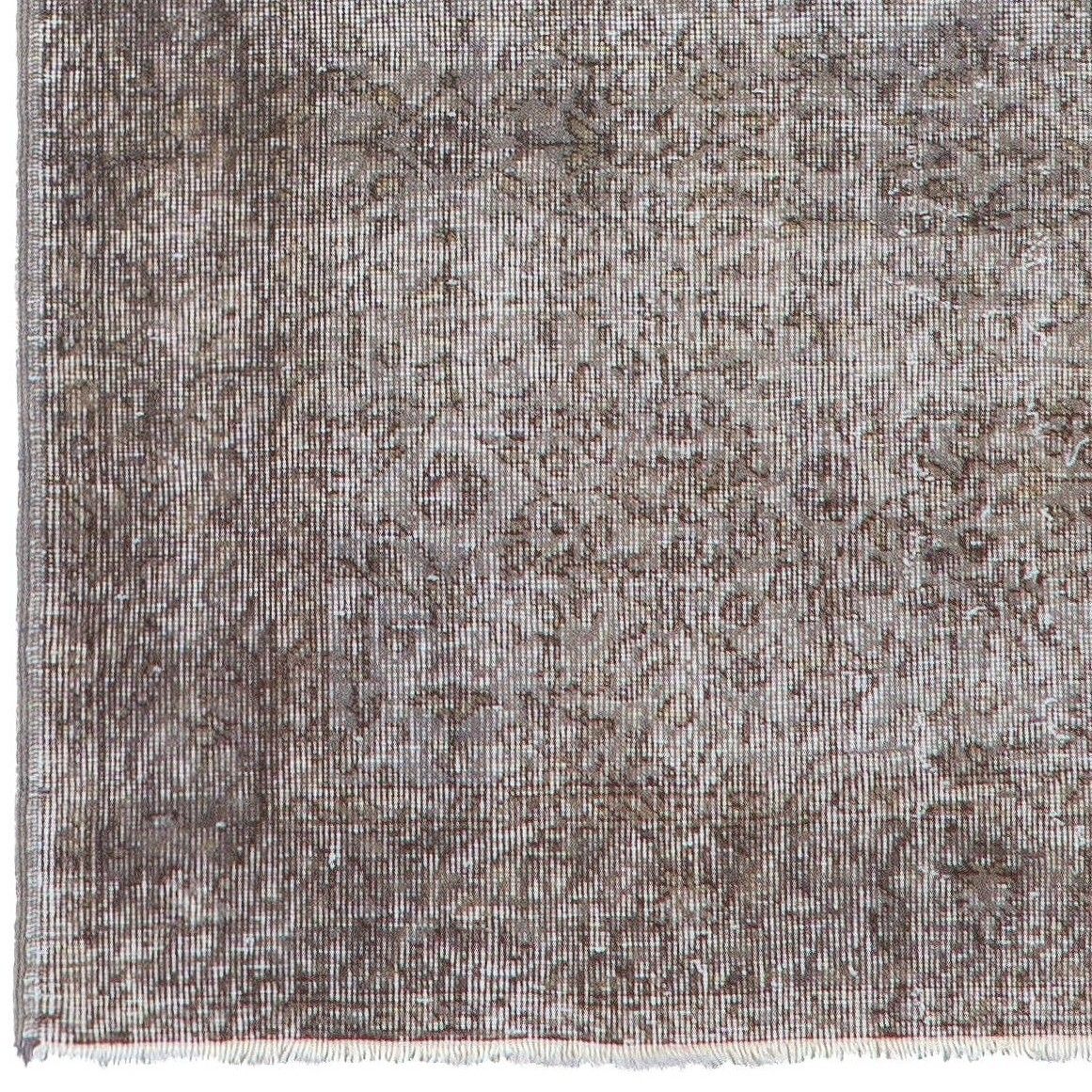 4x7 Ft Handmade Vintage Turkish Area Rug Overdyed In Gray For Modern Interiors photo 277.0
