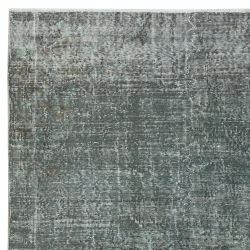 5.3x8 Ft Contemporary Hand Knotted Area Rug. Green Color Turkish Floor Covering photo Textiles
