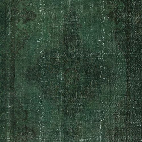 5.6x9 Ft Modern Area Rug In Dark Green, Hand Woven And Hand Knotted In Turkey photo 432.0