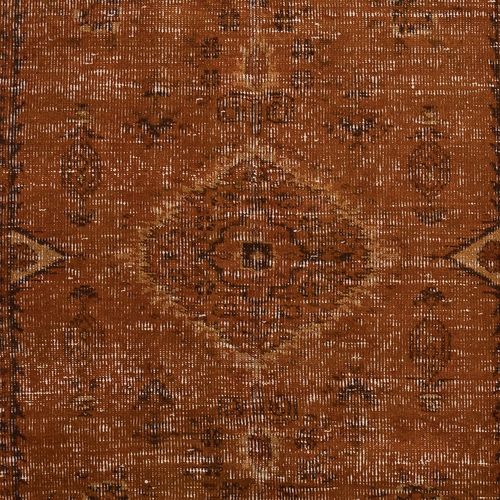 5x8.7 Ft Orange Handmade Turkish Area Rug For Living Room & Bedroom photo 361.0