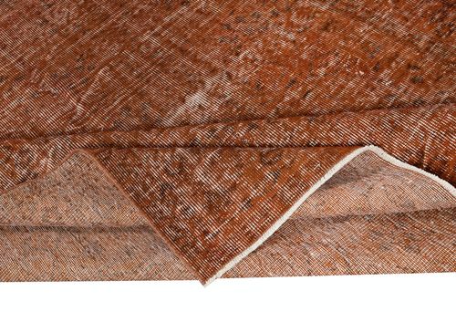6.2x9.6 Ft Contemporary Area Rug In Orange. Hand Knotted In Turkey. photo for sale