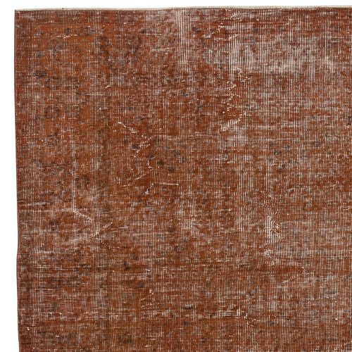 6.2x9.6 Ft Contemporary Area Rug In Orange. Hand Knotted In Turkey. photo Textiles