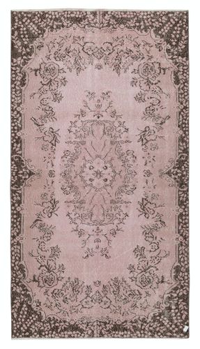 3.8x6.8 Ft Handmade Turkish Accent Rug For Kitchen, Pink Color Small Rug
