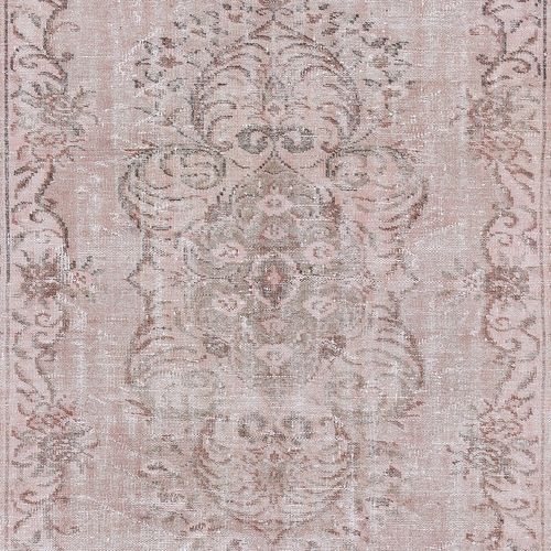 6x10 Ft Modern Area Rug In Light Pink, Handwoven And Handknotted In Turkey photo 514.0