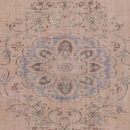 5.8x9.2 Ft Soft Pink Color Anti Bacterial Wool Area Rug. Handknotted Turkish Rug photo 457.0