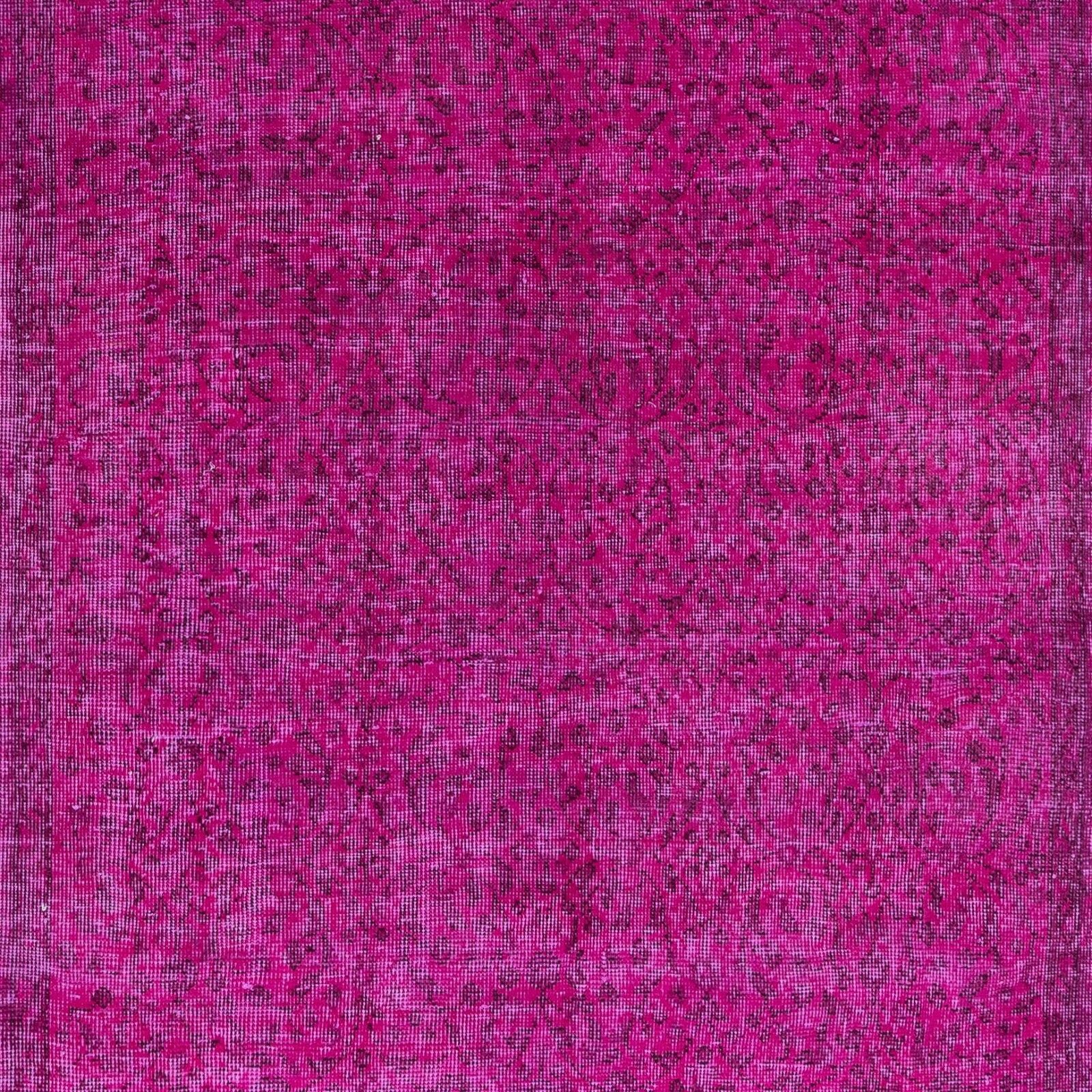 5.2x8.4 Ft Pink Rug From Turkey, Great 4 Modern Interior, Handmade Floral Carpet photo 373.0