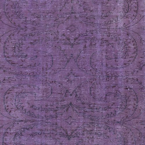 6x9.4 Ft Modern Purple Color Rug, Handmade Turkish Rug, Bohemian Home Decor photo 515.0