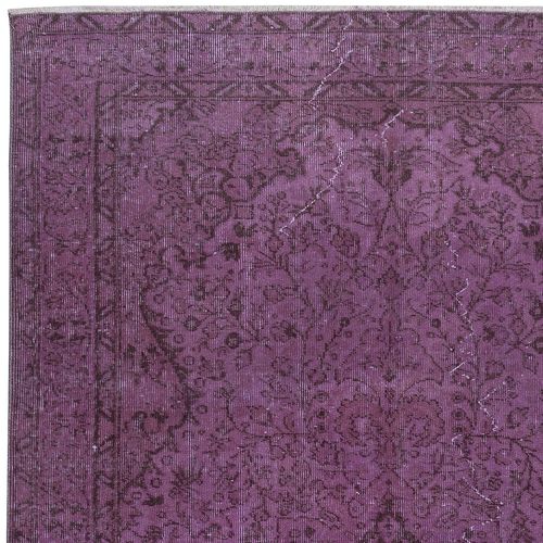 5.4x8.8 Ft Purple Color Handmade Area Rug From Turkey, Great 4 Modern Interiors photo Textiles