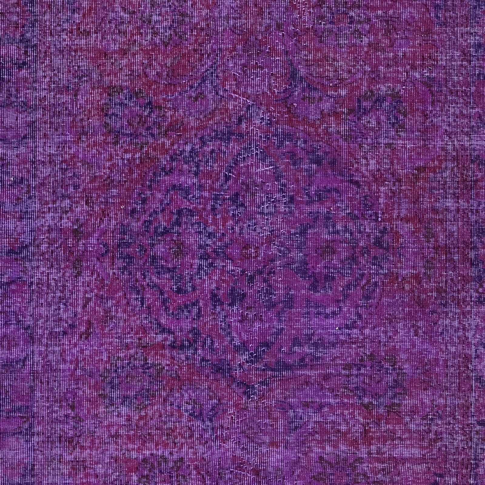 4.8x8 Ft Turkish Floor Rug In Jam Purple & Violet, Handmade Carpet For Kitchen photo 334.0