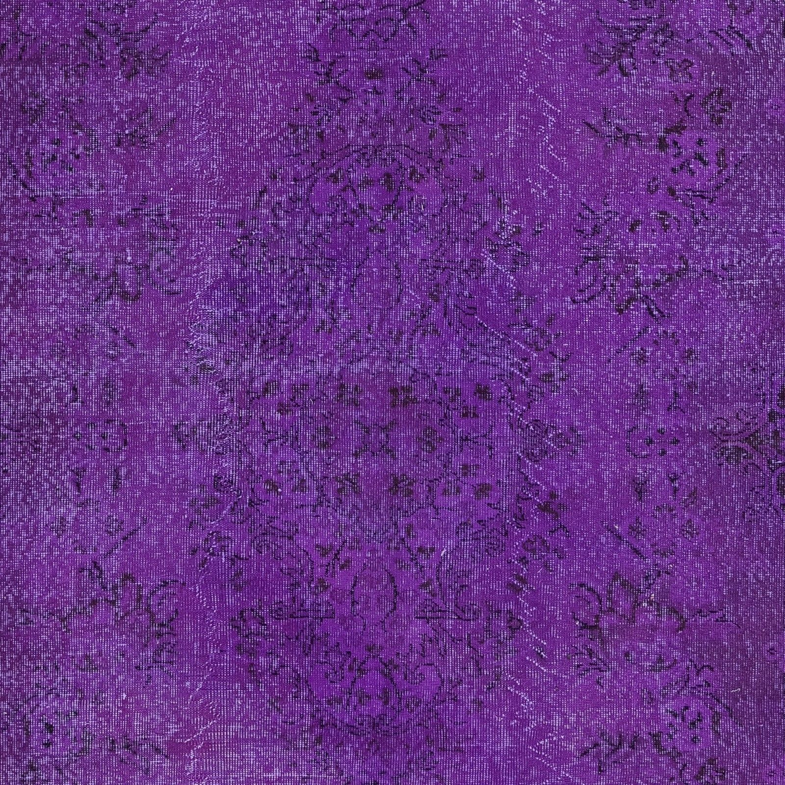5.3x9 Ft Modern Violet Purple Carpet, Handmade Turkish Rug, Bohemian Home Decor photo 404.0