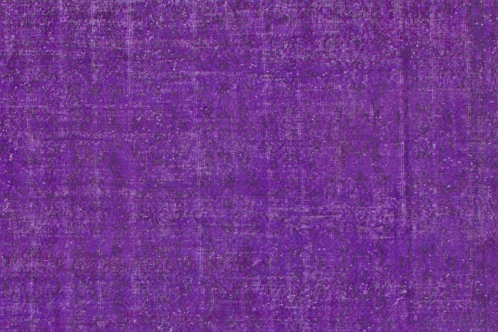 6.8x11 Ft Contemporary Area Rug Re Dyed In Purple Color, Hand Knotted In Turkey photo 648.0
