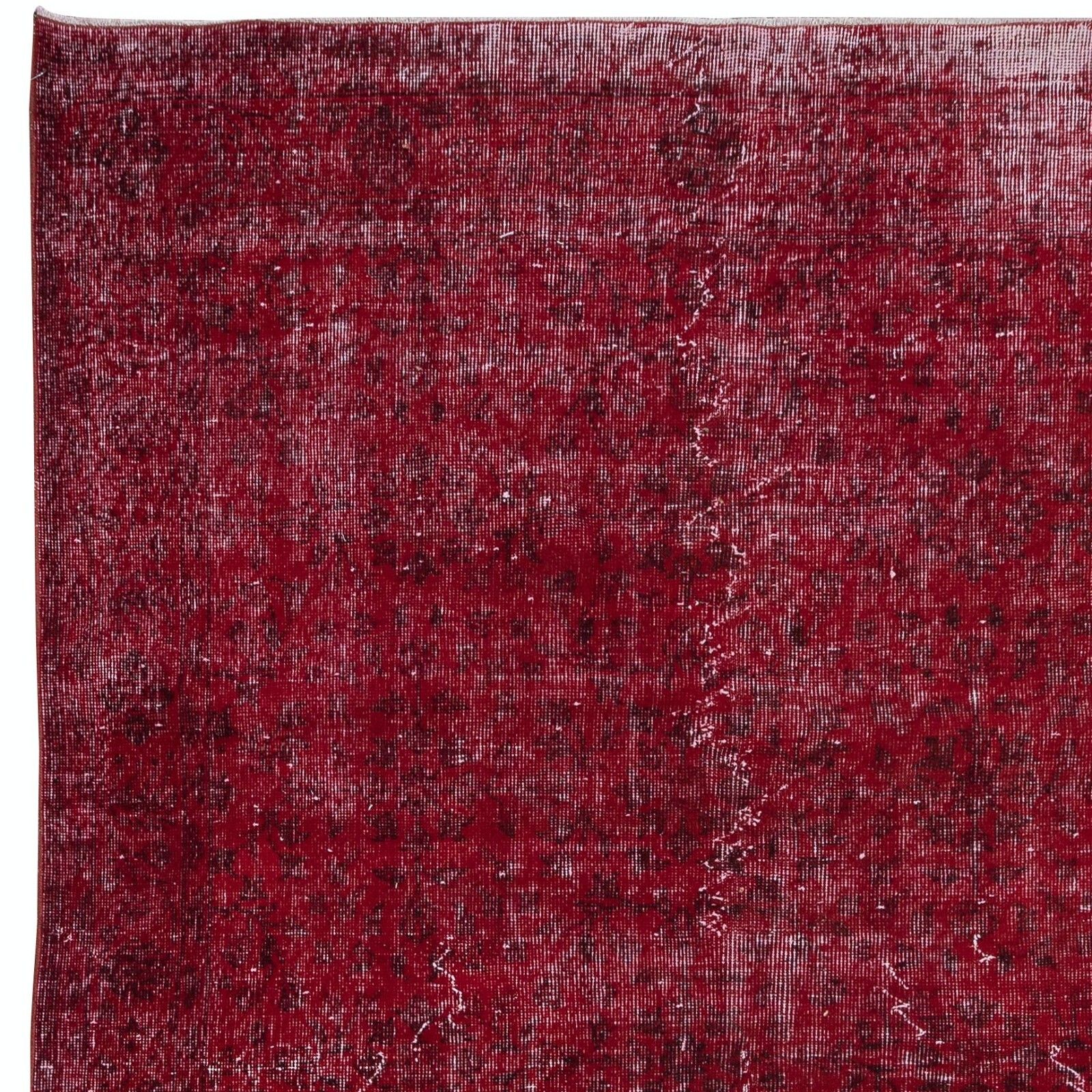 5.7x9 Ft Contemporary Area Rug In Red, Handmade In Turkey, Home Decor Carpet photo Textiles