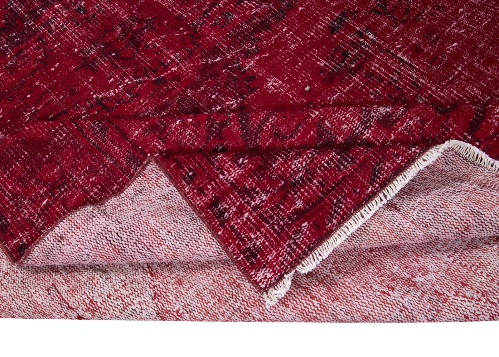 6.2x9.2 Ft Turkish Handmade Area Rug In Dark Red, Great 4 Modern Interiors photo for sale