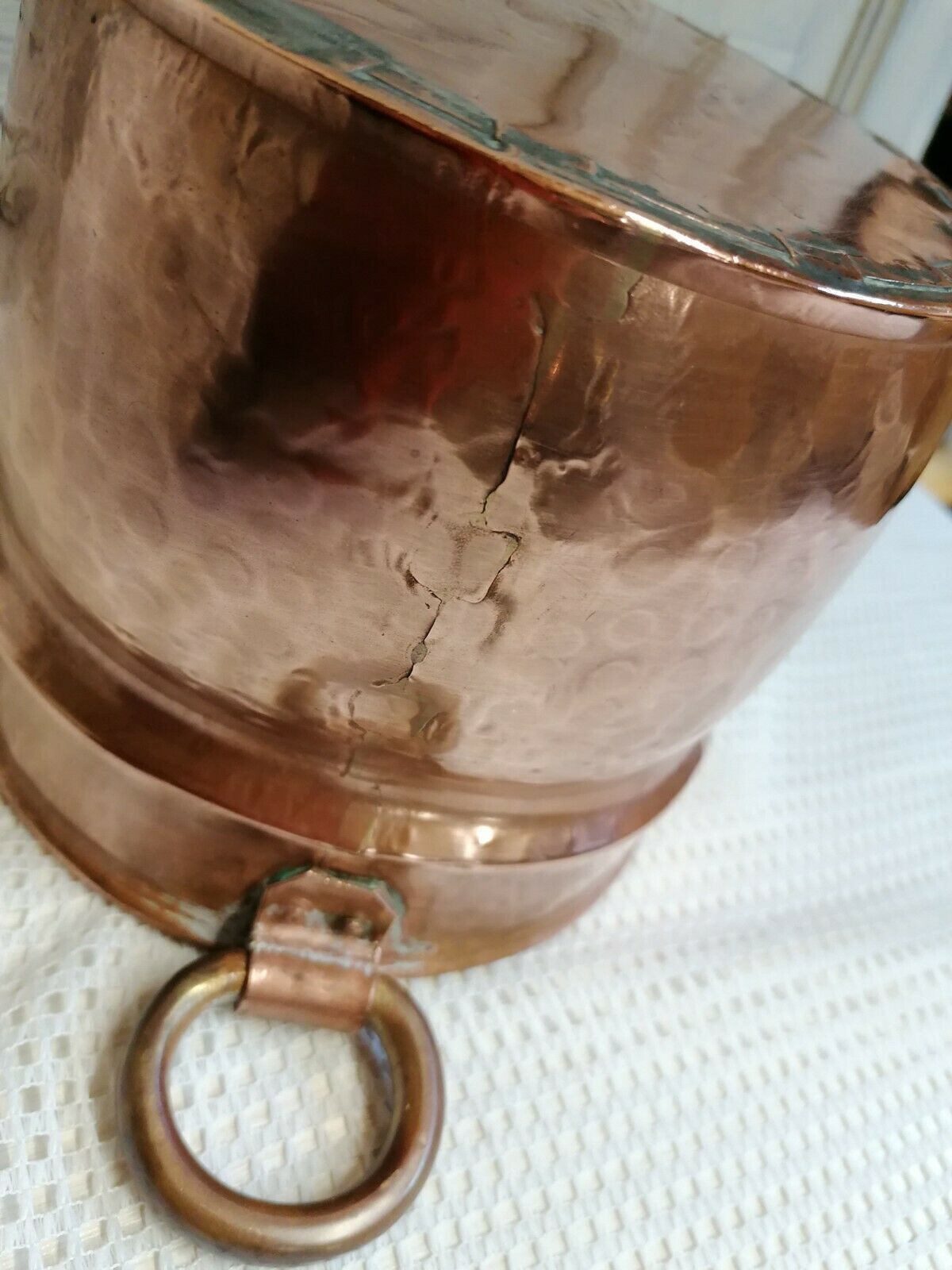 photo for sale Vintage  French Copper Ice Bucket Champagne Wine Chiller Or A Lovely Planter