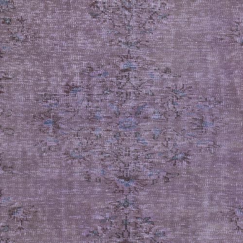 4.8x7.6 Ft Handmade Anti Bacterial Rug, Purple Color Hand Knotted Turkish Rug photo 313.0