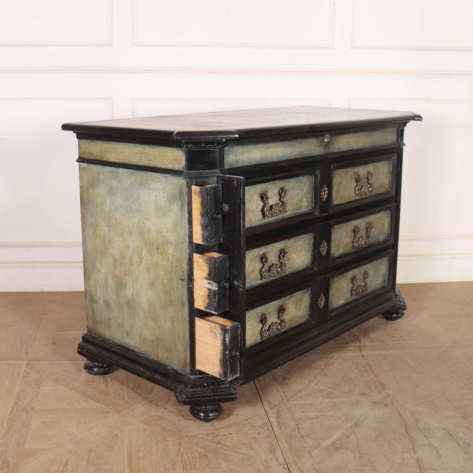 18th Century Italian Painted Commode photo vintage