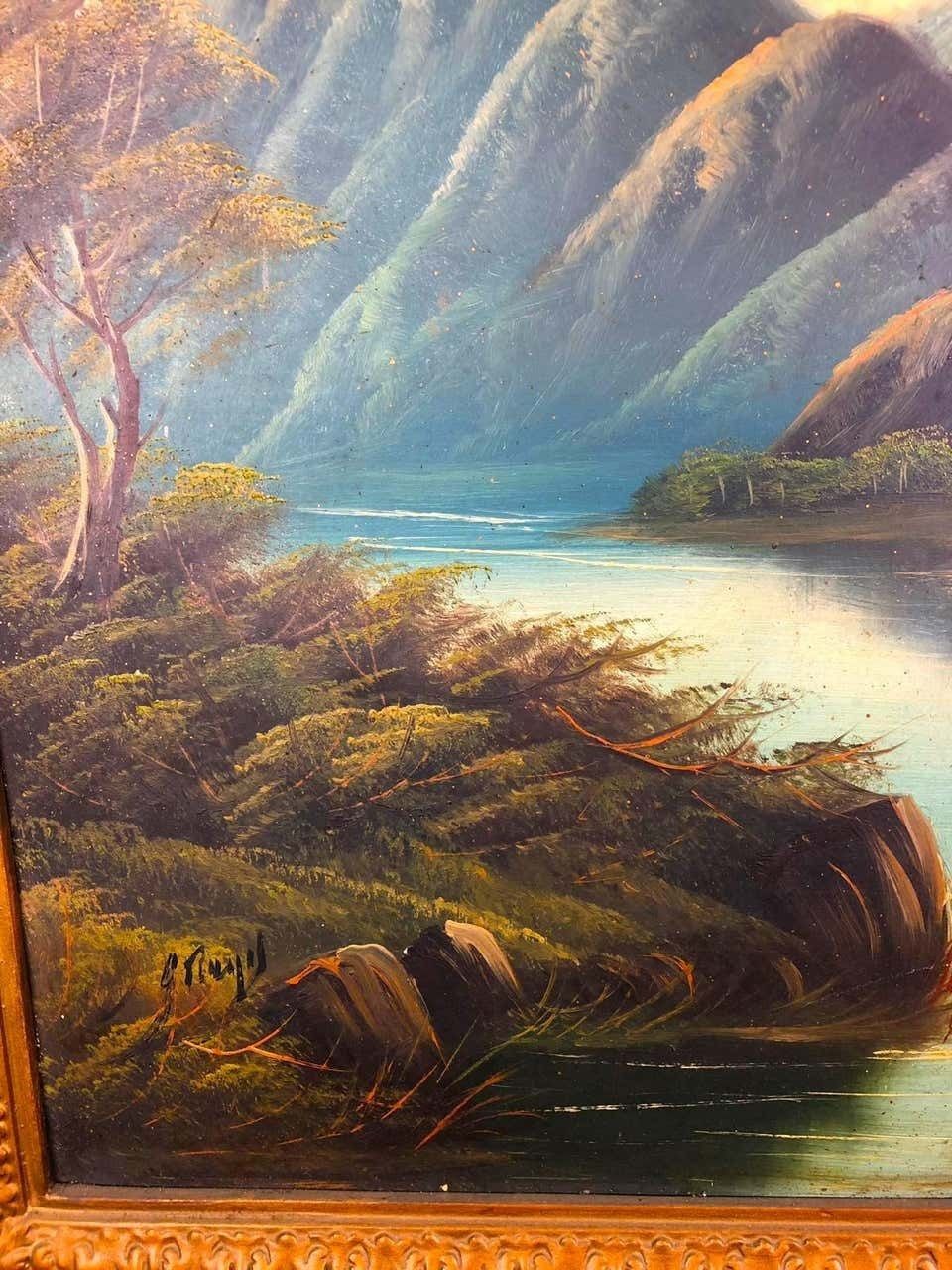 Oil Painting Of The Pearl River, 1890 photo buy
