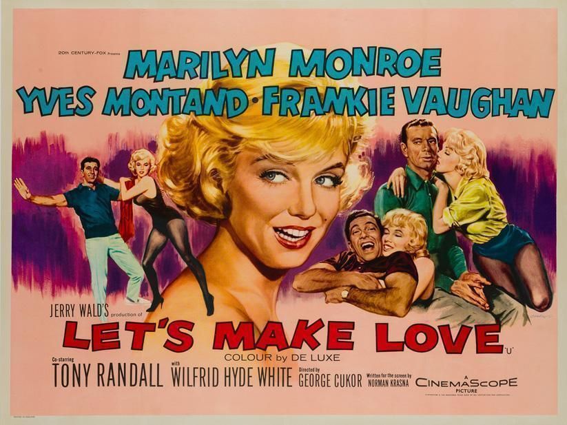 Let's Make Love Film / Movie Poster Original Vintage 1960, Marilyn Monroe, Tom Chantrell