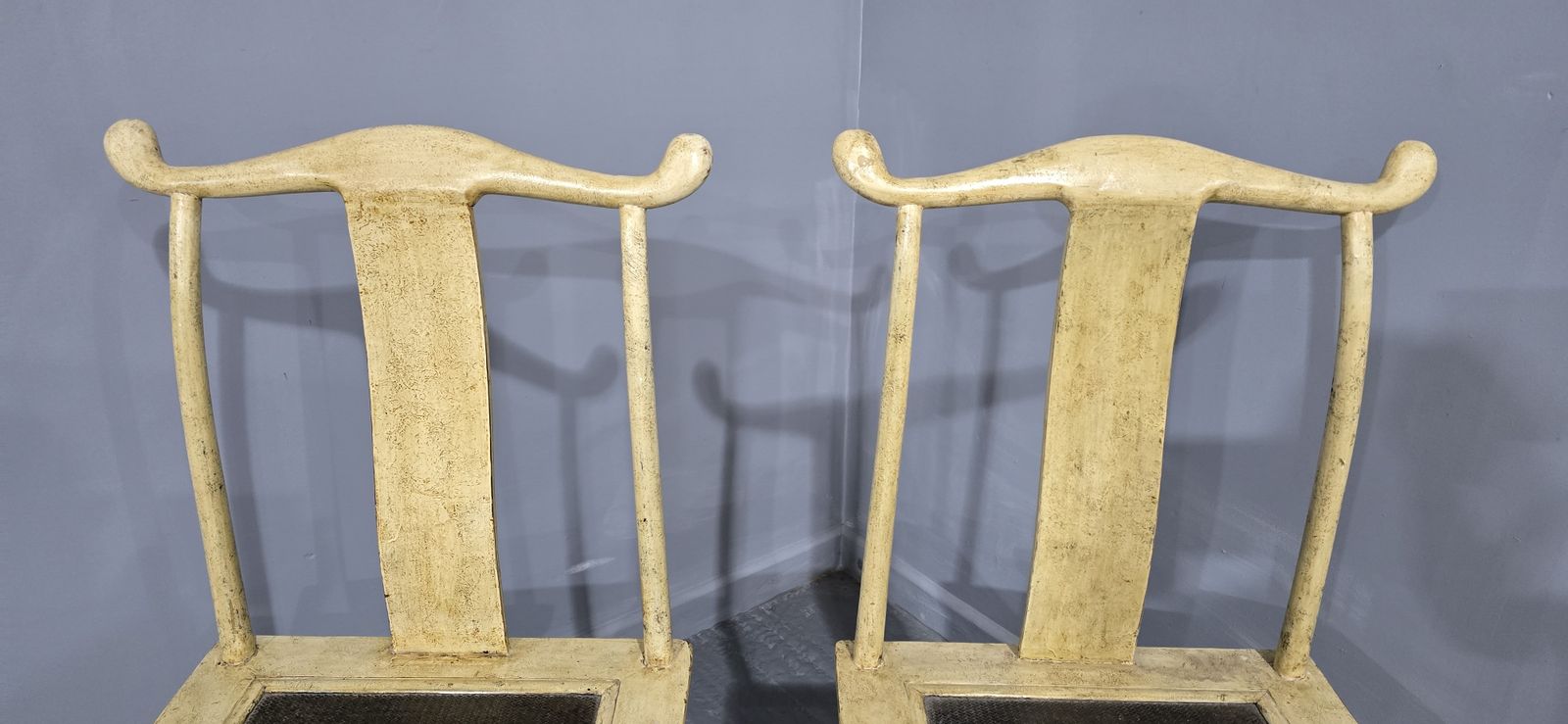 Good Pair Chinese Hall Chairs, 1800s photo for sale